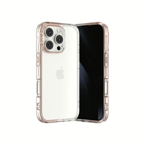 Ples รุ่น Lepi Air Layer TwoFace - เคส iPhone 16 Pro - สี Chestnut Pearl/Transparent - Image 3