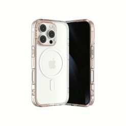 Ples รุ่น Lepi Air Layer TwoFace (Magnetic) - เคส iPhone 16 Pro Max - สี Chestnut Pearl/Transparent