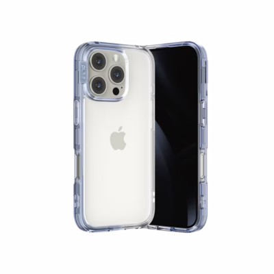 Ples รุ่น Lepi Air Layer TwoFace - เคส iPhone 16 Pro - สี Cashmere Blue/Transparent