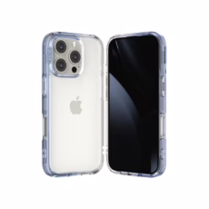 Ples รุ่น Lepi Air Layer TwoFace - เคส iPhone 16 Pro Max - สี Cashmere Blue/Transparent