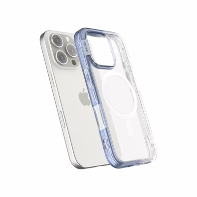 Ples รุ่น Lepi Air Layer TwoFace (Magnetic) - เคส iPhone 16 Pro Max - สี Cashmere Blue/Transparent