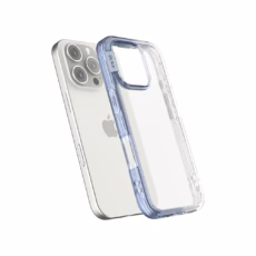 Ples รุ่น Lepi Air Layer TwoFace - เคส iPhone 16 Pro Max - สี Cashmere Blue/Transparent
