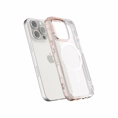 Ples รุ่น Lepi Air Layer TwoFace (Magnetic) - เคส iPhone 16 Pro Max - สี Chestnut Pearl/Transparent