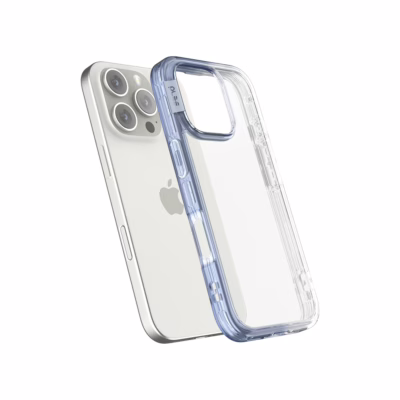 Ples รุ่น Lepi Air Layer TwoFace - เคส iPhone 16 Pro - สี Cashmere Blue/Transparent