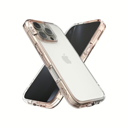 Ples รุ่น Lepi Air Layer TwoFace - เคส iPhone 16 Pro - สี Chestnut Pearl/Transparent - Image 7