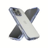 Ples รุ่น Lepi Air Layer TwoFace - เคส iPhone 16 Pro - สี Cashmere Blue/Transparent