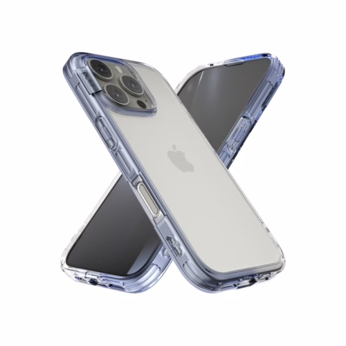 Ples รุ่น Lepi Air Layer TwoFace - เคส iPhone 16 Pro Max - สี Cashmere Blue/Transparent