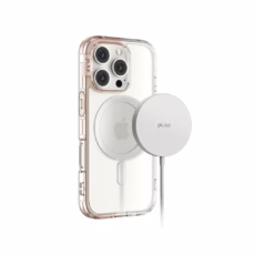 Ples รุ่น Lepi Air Layer TwoFace (Magnetic) - เคส iPhone 16 Pro - สี Chestnut Pearl/Transparent