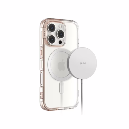 Ples รุ่น Lepi Air Layer TwoFace (Magnetic) - เคส iPhone 16 Pro - สี Chestnut Pearl/Transparent