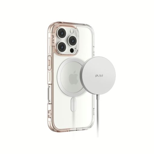 Ples รุ่น Lepi Air Layer TwoFace (Magnetic) - เคส iPhone 16 Pro Max - สี Chestnut Pearl/Transparent - Image 4