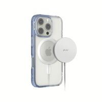 Ples รุ่น Lepi Air Layer TwoFace (Magnetic) - เคส iPhone 16 Pro Max - สี Cashmere Blue/Transparent