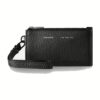 GRAMS(28) รุ่น 102 Zip Cardholder - กระเป๋าสตางค์ - สี Pebbled Black