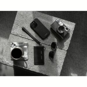 GRAMS(28) รุ่น 102 Zip Cardholder - กระเป๋าสตางค์ - สี Pebbled Black