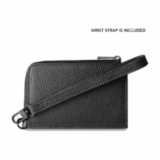 GRAMS(28) รุ่น 103 Zip Wallet - กระเป๋าสตางค์ - สี Pebbled Black