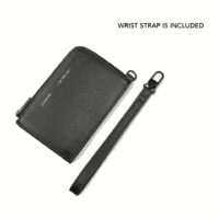 GRAMS(28) รุ่น 103 Zip Wallet - กระเป๋าสตางค์ - สี Pebbled Black