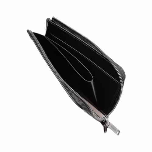 GRAMS(28) รุ่น 103 Zip Wallet - กระเป๋าสตางค์ - สี Pebbled Black