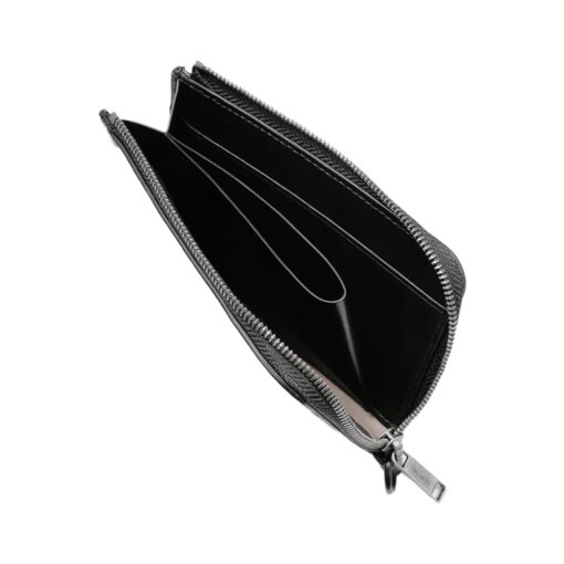 GRAMS(28) รุ่น 103 Zip Wallet - กระเป๋าสตางค์ - สี Pebbled Black - Image 5