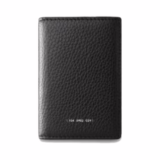 GRAMS(28) รุ่น 104 Fold-Out Wallet - กระเป๋าสตางค์ - สี Pebbled Black