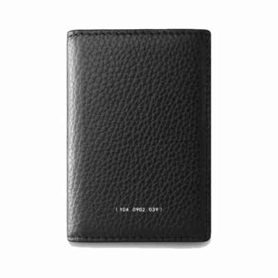 GRAMS(28) รุ่น 104 Fold-Out Wallet - กระเป๋าสตางค์ - สี Pebbled Black
