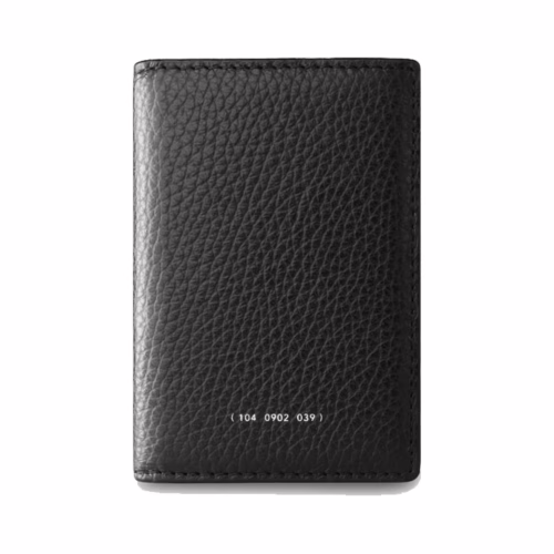GRAMS(28) รุ่น 104 Fold-Out Wallet - กระเป๋าสตางค์ - สี Pebbled Black