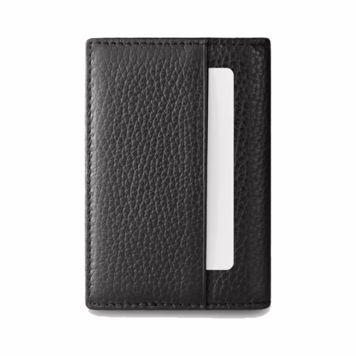 GRAMS(28) รุ่น 104 Fold-Out Wallet - กระเป๋าสตางค์ - สี Pebbled Black