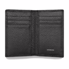 GRAMS(28) รุ่น 104 Fold-Out Wallet - กระเป๋าสตางค์ - สี Pebbled Black
