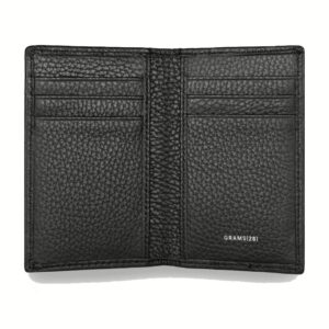 GRAMS(28) รุ่น 104 Fold-Out Wallet - กระเป๋าสตางค์ - สี Pebbled Black