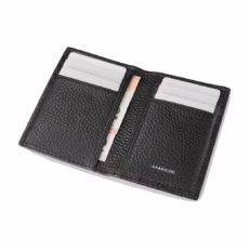 GRAMS(28) รุ่น 104 Fold-Out Wallet - กระเป๋าสตางค์ - สี Pebbled Black