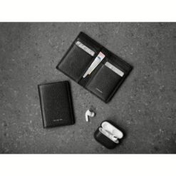 GRAMS(28) รุ่น 104 Fold-Out Wallet - กระเป๋าสตางค์ - สี Pebbled Black