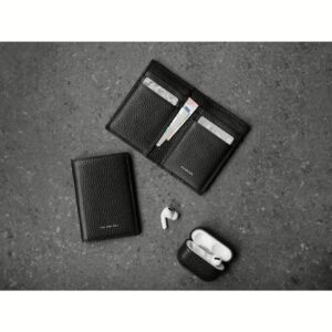 GRAMS(28) รุ่น 104 Fold-Out Wallet - กระเป๋าสตางค์ - สี Pebbled Black