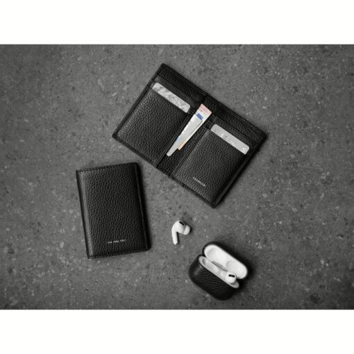 GRAMS(28) รุ่น 104 Fold-Out Wallet - กระเป๋าสตางค์ - สี Pebbled Black - Image 7