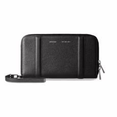 GRAMS(28) รุ่น 105 Essential Zip Wallet - กระเป๋าสตางค์ - สี Pebbled Black