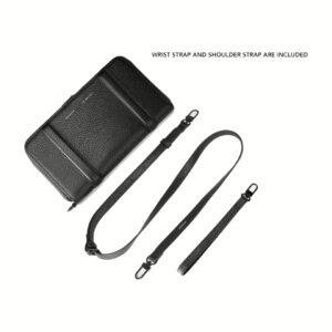 GRAMS(28) รุ่น 105 Essential Zip Wallet - กระเป๋าสตางค์ - สี Pebbled Black