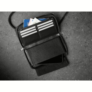 GRAMS(28) รุ่น 105 Essential Zip Wallet - กระเป๋าสตางค์ - สี Pebbled Black