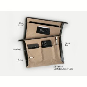 GRAMS(28) รุ่น 106 Leather Folio - ซองใส่แท็บเล็ต 11" - สี Pebbled Black