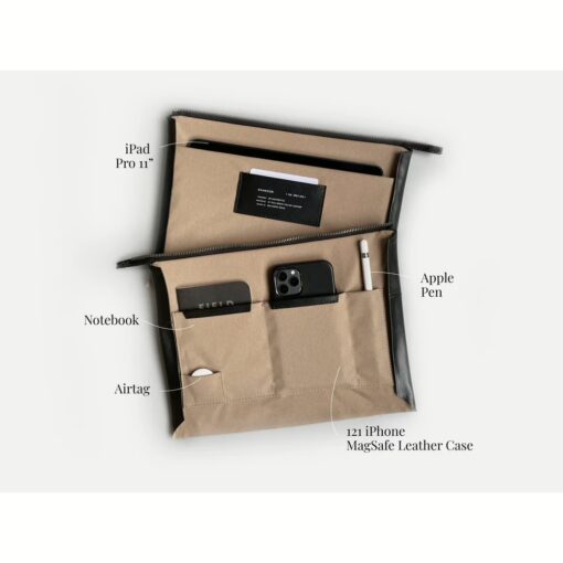 GRAMS(28) รุ่น 106 Leather Folio - ซองใส่แท็บเล็ต 11" - สี Pebbled Black - Image 2