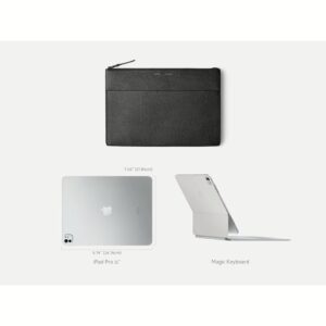 GRAMS(28) รุ่น 106 Leather Folio - ซองใส่แท็บเล็ต 11" - สี Pebbled Black