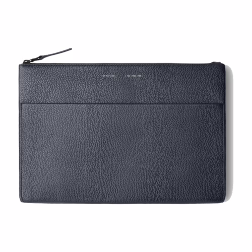 GRAMS(28) รุ่น 106 Leather Folio - ซองใส่แท็บเล็ต 11" - สี Pebbled Navy Blue