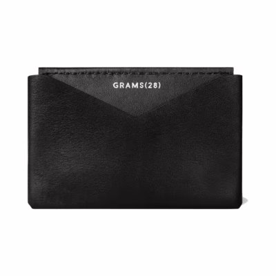 GRAMS(28) รุ่น 108 Cardholder (Nappa Leather) - กระเป๋าสตางค์ - สี Black
