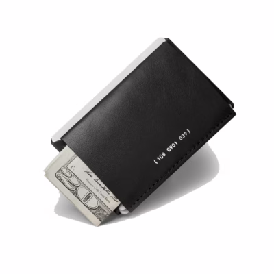 GRAMS(28) รุ่น 108 Cardholder (Nappa Leather) - กระเป๋าสตางค์ - สี Black