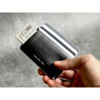 GRAMS(28) รุ่น 108 Cardholder (Nappa Leather) - กระเป๋าสตางค์ - สี Black