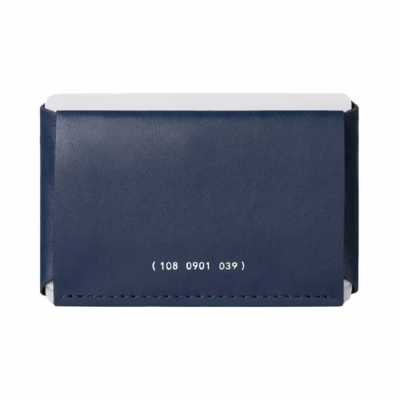 GRAMS(28) รุ่น 108 Cardholder (Nappa Leather) - กระเป๋าสตางค์ - สี Dark blue