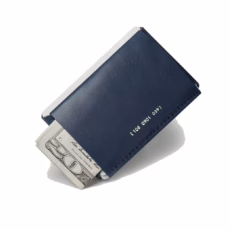 GRAMS(28) รุ่น 108 Cardholder (Nappa Leather) - กระเป๋าสตางค์ - สี Dark blue