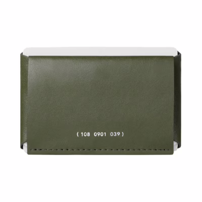 GRAMS(28) รุ่น 108 Cardholder (Nappa Leather) - กระเป๋าสตางค์ - สี Olive