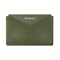 GRAMS(28) รุ่น 108 Cardholder (Nappa Leather) - กระเป๋าสตางค์ - สี Olive