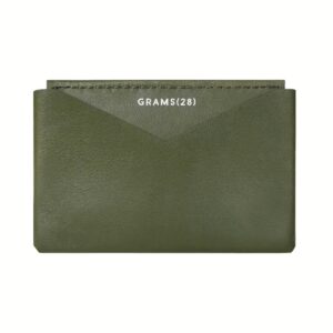 GRAMS(28) รุ่น 108 Cardholder (Nappa Leather) - กระเป๋าสตางค์ - สี Olive