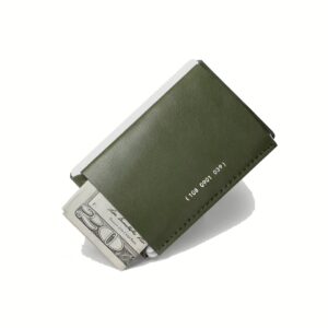 GRAMS(28) รุ่น 108 Cardholder (Nappa Leather) - กระเป๋าสตางค์ - สี Olive