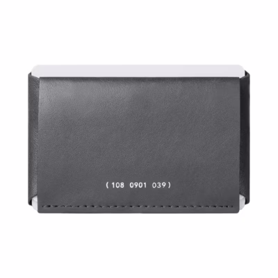 GRAMS(28) รุ่น 108 Cardholder (Nappa Leather) - กระเป๋าสตางค์ - สี Fossil Grey