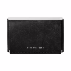 GRAMS(28) รุ่น 108 Cardholder (Snowflake Leather) - กระเป๋าสตางค์ - สี Black
