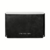 GRAMS(28) รุ่น 108 Cardholder (Snowflake Leather) - กระเป๋าสตางค์ - สี Black